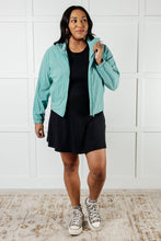 Load image into Gallery viewer, Fit Happens Nylon Tennis Jacket in Tidal Wave