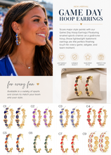 Load image into Gallery viewer, PREORDER: Game Day Hoop Earrings 7.27.26