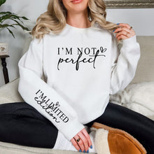 Load image into Gallery viewer, I'm Not Perfect Graphic Sweatshirt in Three Colors