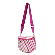 Load image into Gallery viewer, Woven Checkered Crossbody Bag *Pre Order* 22 Colors