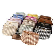 Load image into Gallery viewer, Woven Checkered Crossbody Bag *Pre Order* 22 Colors