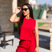 Load image into Gallery viewer, The Earhart Top, Red