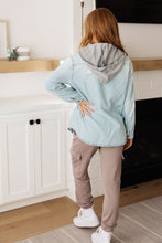 Load image into Gallery viewer, Jordan Hooded Denim Shacket in Light Wash