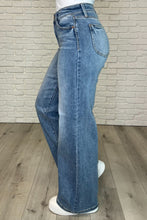 Load image into Gallery viewer, Karis High Rise Vintage Wash Retro Wide Leg