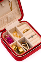 Load image into Gallery viewer, Kept and Carried Velvet Jewelry Box in Red
