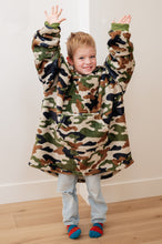 Load image into Gallery viewer, Kids Oversized Hoodie Blanket in Camo
