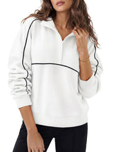 Load image into Gallery viewer, PREORDER: Piped Quarter Zip Pullover 7.20.26