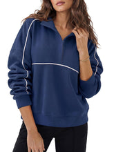 Load image into Gallery viewer, PREORDER: Piped Quarter Zip Pullover 7.20.26