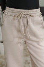 Load image into Gallery viewer, Lounge Line Wide Leg Sweats in Ash Mocha