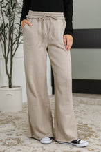Load image into Gallery viewer, Lounge Line Wide Leg Sweats in Ash Mocha