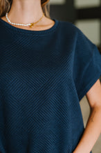 Load image into Gallery viewer, Love on the Loose Quilted Top in Navy