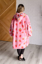 Load image into Gallery viewer, Oversized Blanket Hoodie in Strawberry