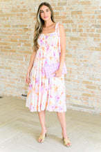 Load image into Gallery viewer, Pastel Petals Floral Midi Dress
