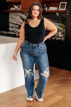 Load image into Gallery viewer, Rose High Rise 90's Straight Jeans in Dark Wash