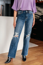 Load image into Gallery viewer, Rose High Rise 90's Straight Jeans in Dark Wash