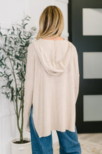 Load image into Gallery viewer, Running Late Hooded Long Sleeve in Beige