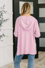 Load image into Gallery viewer, Running Late Hooded Long Sleeve in Mauve