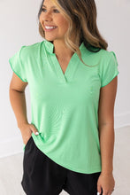 Load image into Gallery viewer, The Nicole V-Neck Top, Lime Green