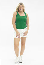 Load image into Gallery viewer, Bella Square Neck Rib Knit Tank Top, Kelly Green