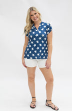 Load image into Gallery viewer, The Nicole V-Neck Top, Stars