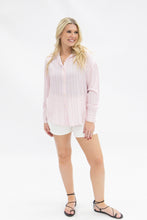 Load image into Gallery viewer, The Kathryn Button-Up, Striped Pink