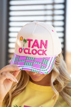 Load image into Gallery viewer, "Tan O'Clock" on Tan Cap with Patch Work