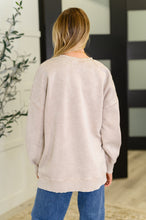 Load image into Gallery viewer, Safe and Secure Mineral Wash Pullover in Ash Mocha