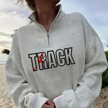 Load image into Gallery viewer, Embroidered Sports Quart-Zip Sweatshirt