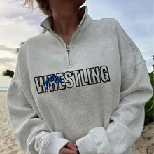 Load image into Gallery viewer, Embroidered Sports Quart-Zip Sweatshirt
