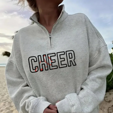 Load image into Gallery viewer, Embroidered Sports Quart-Zip Sweatshirt