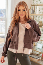 Load image into Gallery viewer, She's Got Game Cropped Jacket in Brown