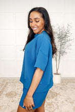 Load image into Gallery viewer, Slow Sunday Ribbed Knit Set in Classic Blue