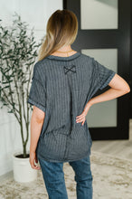 Load image into Gallery viewer, Sunday's Bestie Mineral Wash Top in Ash Black