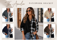 Load image into Gallery viewer, PREORDER: The Amelia Patchwork Shacket 7.27.26