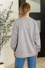 Load image into Gallery viewer, Talk Cozy to Me Stepped Hem Pullover in Sleet