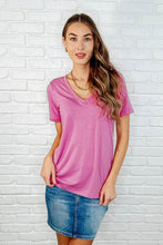 Load image into Gallery viewer, The Every Outfit Basic V-Neck Top in Candy Pink
