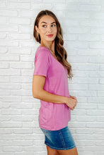 Load image into Gallery viewer, The Every Outfit Basic V-Neck Top in Candy Pink