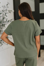 Load image into Gallery viewer, Thyme Boxy Tee in Dusty Pine