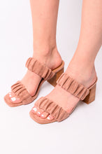 Load image into Gallery viewer, Tropic Like it's Hot Heels in Blush Suede