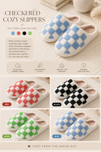 Load image into Gallery viewer, PREORDER: Checkered Cozy Slippers 8.17.26