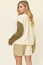 Load image into Gallery viewer, Double Take Full Size Contrast Drop Shoulder Top and Shorts Set