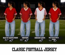 Load image into Gallery viewer, PREORDER: Custom Football Jersey (Front Logo) 7.20.26