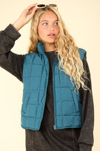 Load image into Gallery viewer, VERY J Zip Up Puffer Padded Warm Vest
