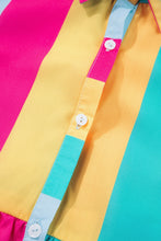 Load image into Gallery viewer, Color Block Half Sleeve Mini Dress