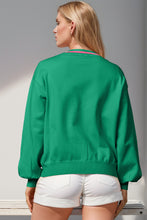 Load image into Gallery viewer, Double Take Full Size Nutcracker Sequin Bow Decor Cardigan