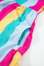 Load image into Gallery viewer, Color Block Half Sleeve Mini Dress