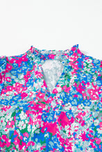 Load image into Gallery viewer, Frill Printed Short Sleeve Mini Dress