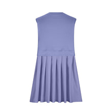 Load image into Gallery viewer, Pleated Round Neck Sleeveless Mini Dress