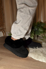Load image into Gallery viewer, WILD DIVA Faux-Fur Platform Slip On Booties