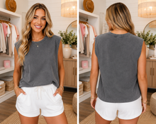 Load image into Gallery viewer, PREORDER: Mineral Washed Oversized Tank 7.13.26